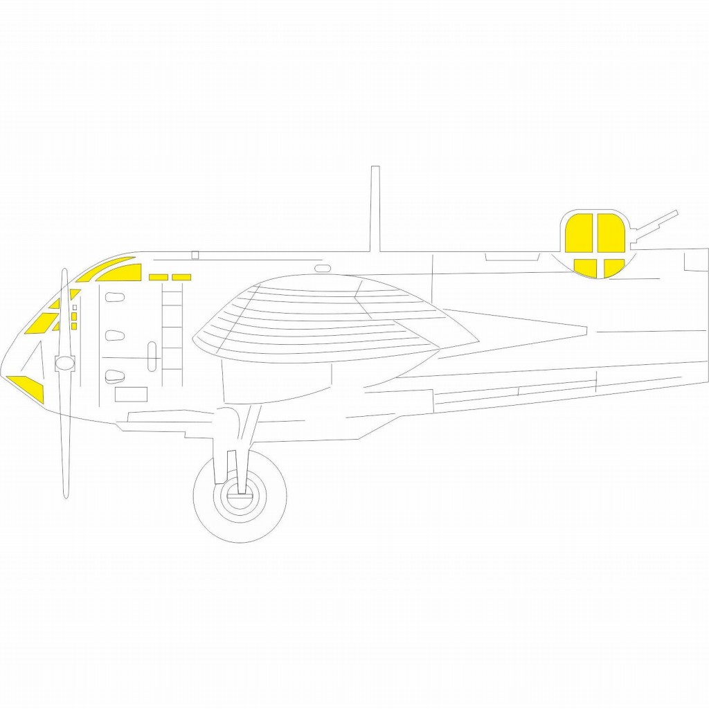 【新製品】EX780 1/48 ブリストル ブレニム Mk.I ｢Tフェース｣両面塗装マスクシール (エアフィックス用)