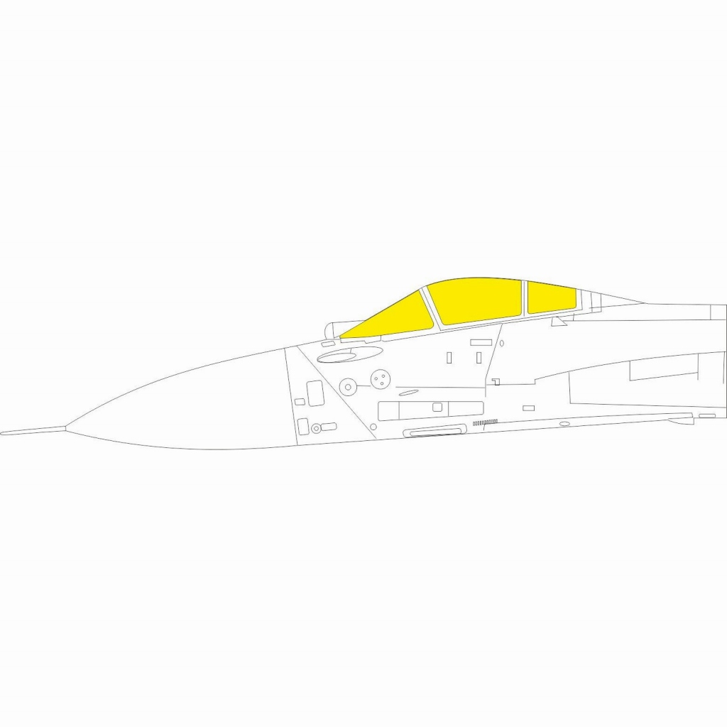 【新製品】EX781 1/48 スホーイ Su-33 フランカー 塗装マスクシール (ミニベース用)