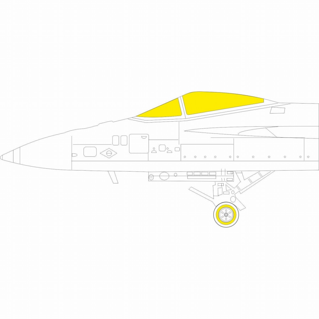 【新製品】EX787 1/48 ボーイング F/A-18E スーパーホーネット ｢Tフェース｣両面塗装マスクシール(モンモデル用)