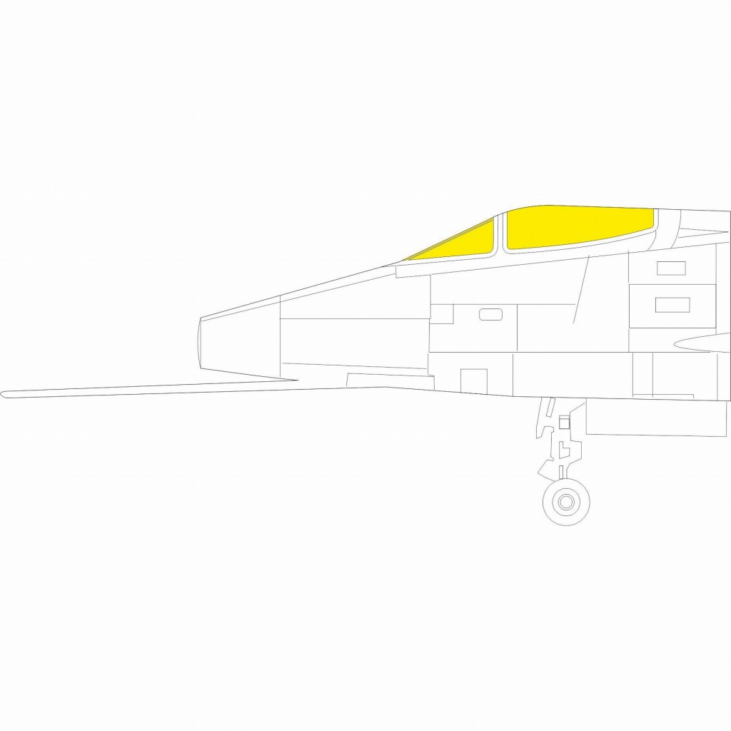 【新製品】JX277 1/32 ノースアメリカン F-100C スーパーセイバー 塗装マスクシール (トランぺッター用)