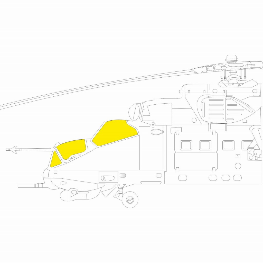 【新製品】EX798 1/48 ミル Mi-24P ハインド 塗装マスクシール (ズべズダ用)