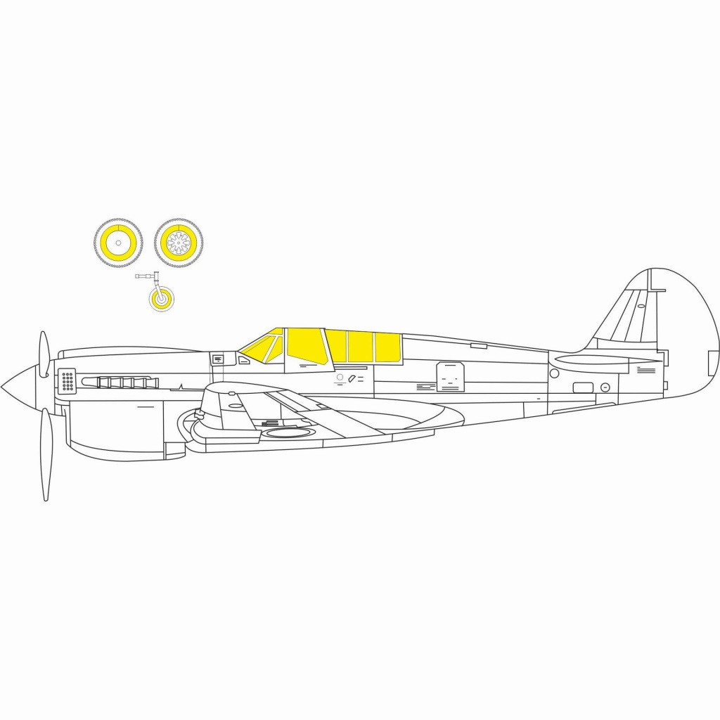 【新製品】EX817 1/48 カーチス P-40N ウォーホーク 塗装マスクシール (アカデミー用)