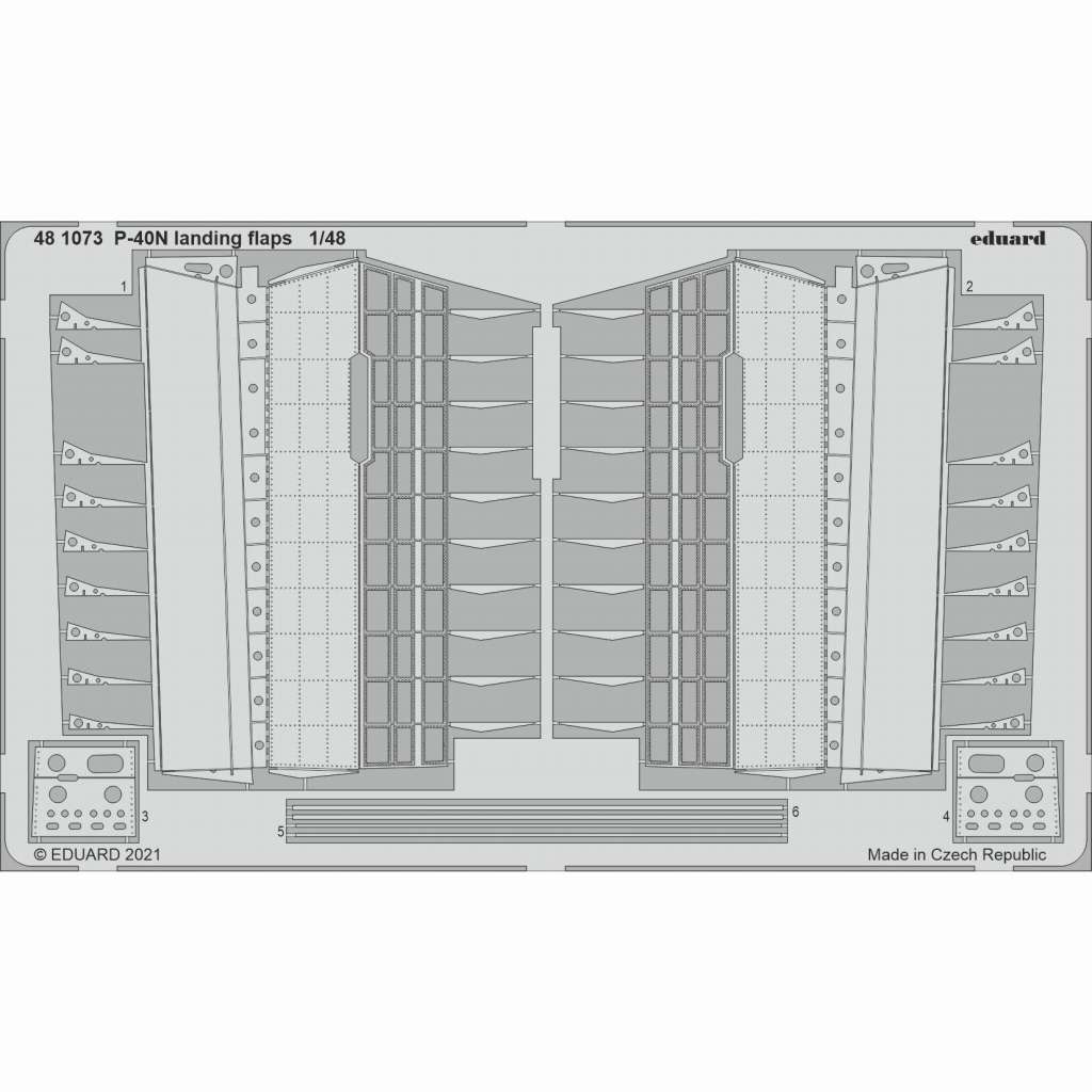 【新製品】481073 1/48 P-40N ランディングフラップ (アカデミー用)