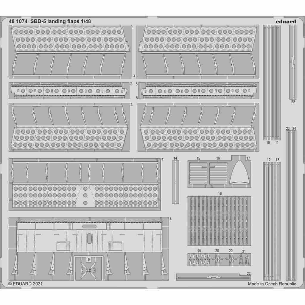 【新製品】481074 1/48 SBD-5 ドーントレスランディングフラップ (レベル用)