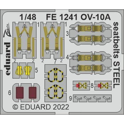 【新製品】FE1241 塗装済 1/48 OV-10A シートベルト (ステンレス製) (ICM用)