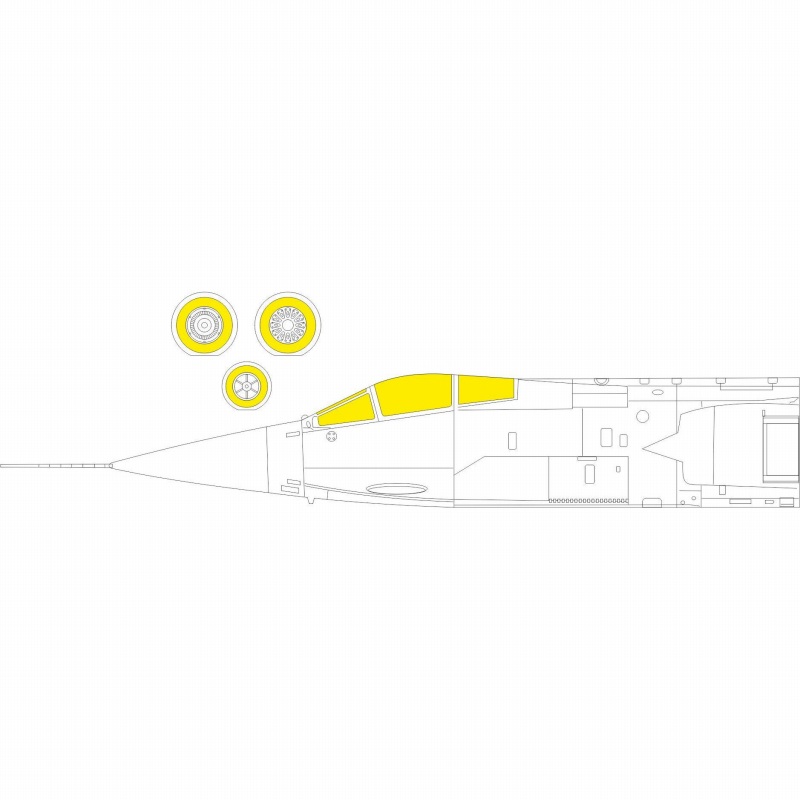 【新製品】EX829 1/48 F-104S 塗装マスクシール (キネティック用)