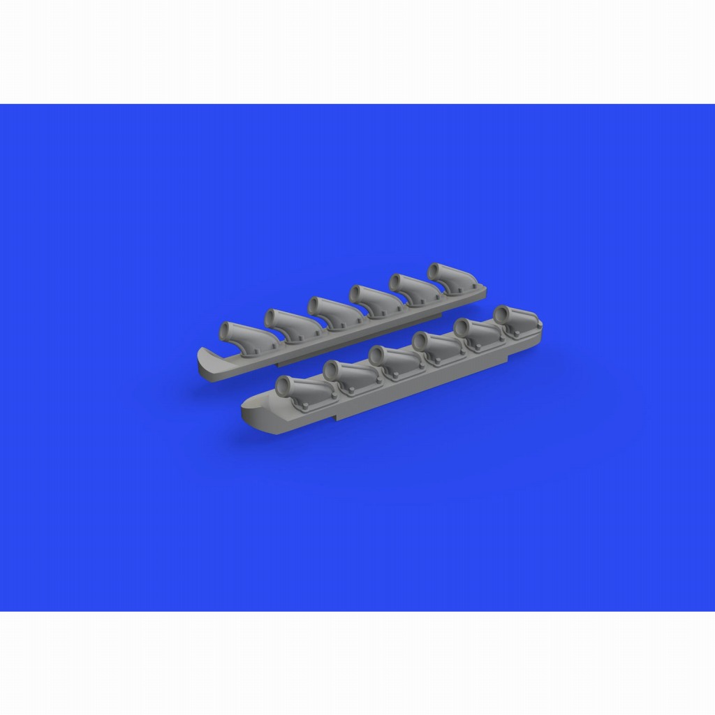 【新製品】ブラッシン672279 1/72 ノースアメリカン P-51B/C マスタング 排気管 (アルマホビー用)