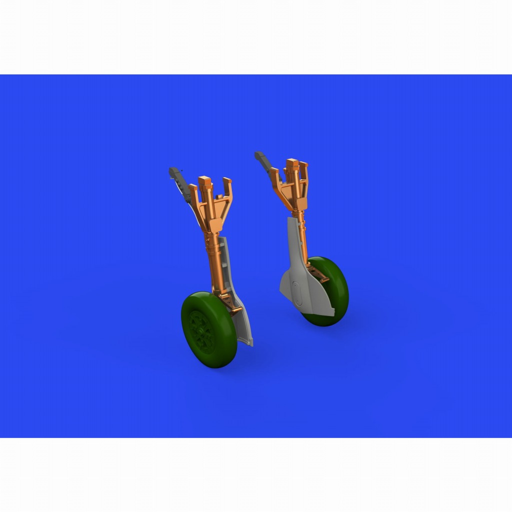 【新製品】ブラッシン648747 1/48 グラマン F6F ヘルキャット ブロンズ製主脚w/脚カバー (エデュアルド用)