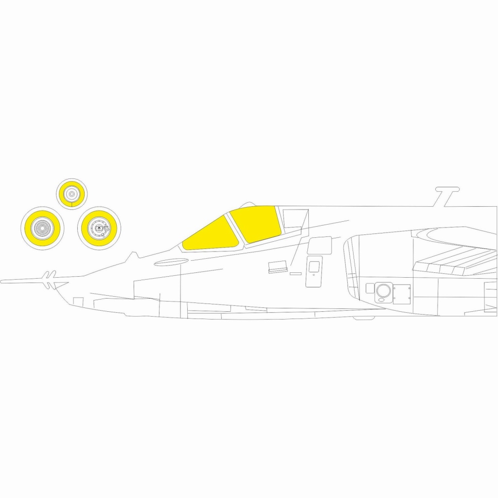【新製品】EX858 1/48 スホーイ Su-25 フロッグフット 塗装マスクシール (ズベズダ用)