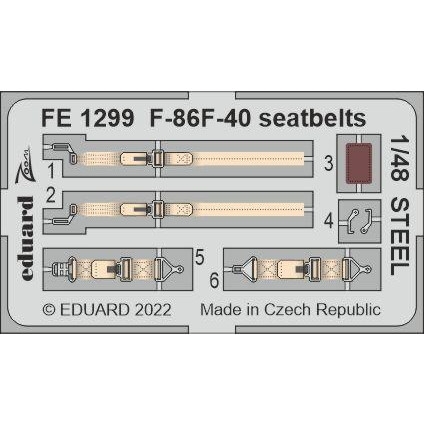 【新製品】FE1299 塗装済 1/48 F-86F-40 シートベルト (ステンレス製) (エアフィックス用)