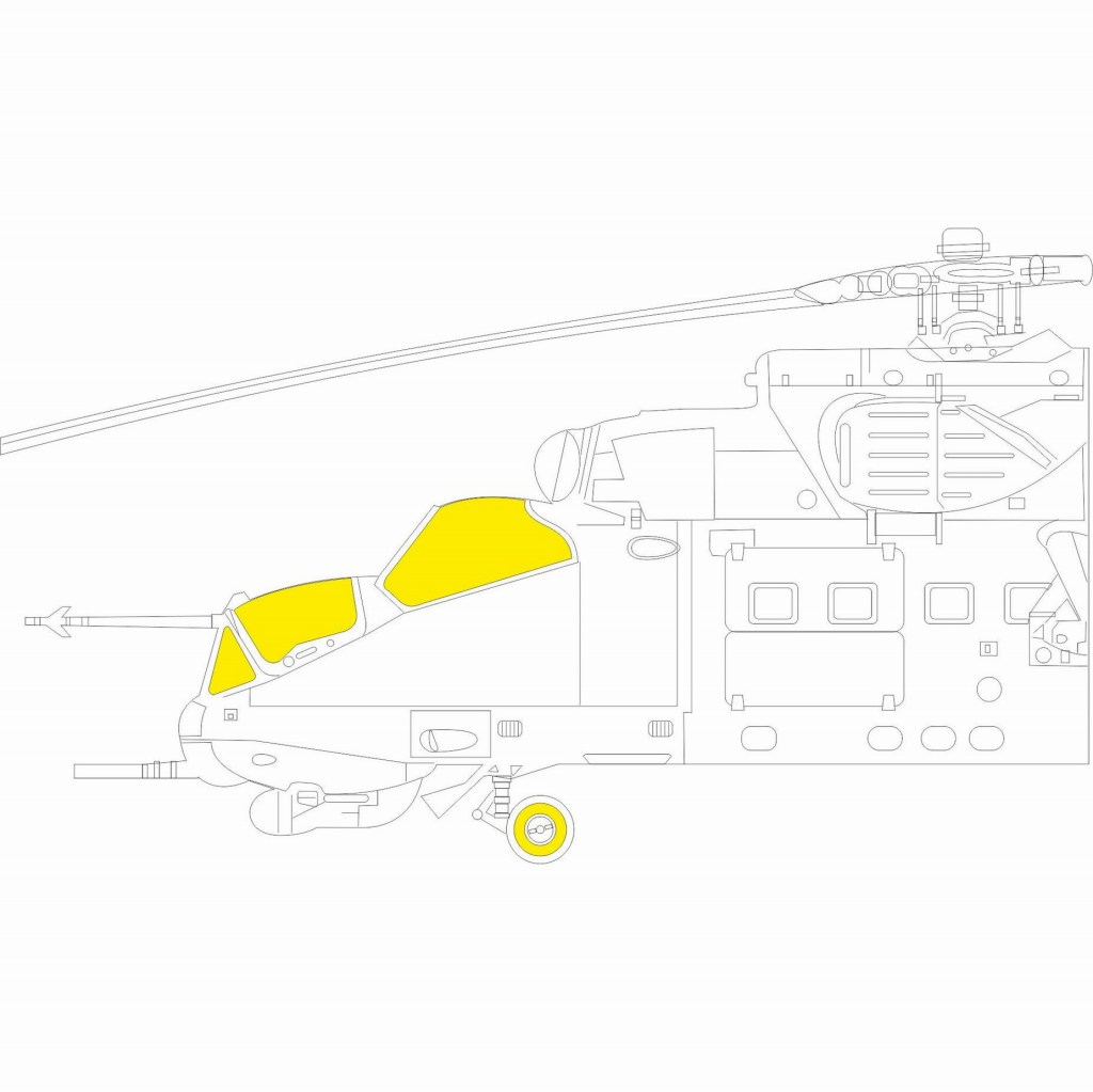 【新製品】EX895 1/48 ミル Mi-35M ハインド 塗装マスクシール (ズべズダ用)