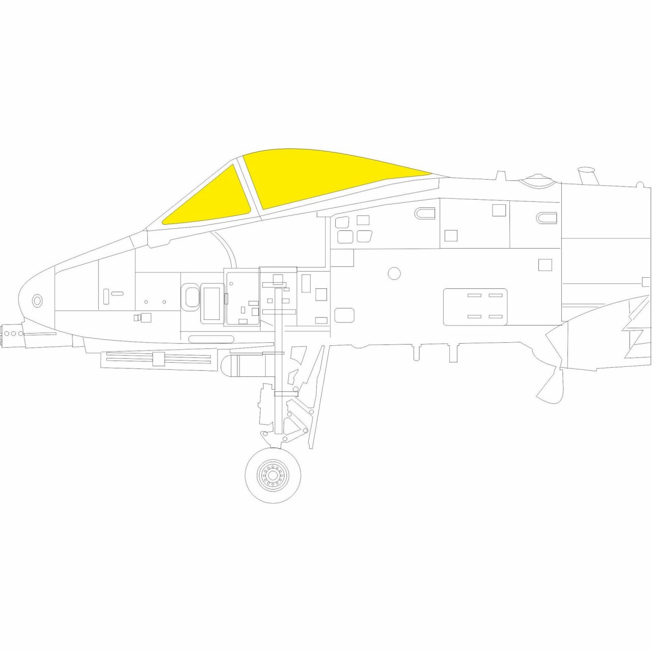 【新製品】EX916 1/48 A-10C ｢Tフェース｣両面塗装マスクシール (ホビーボス用)