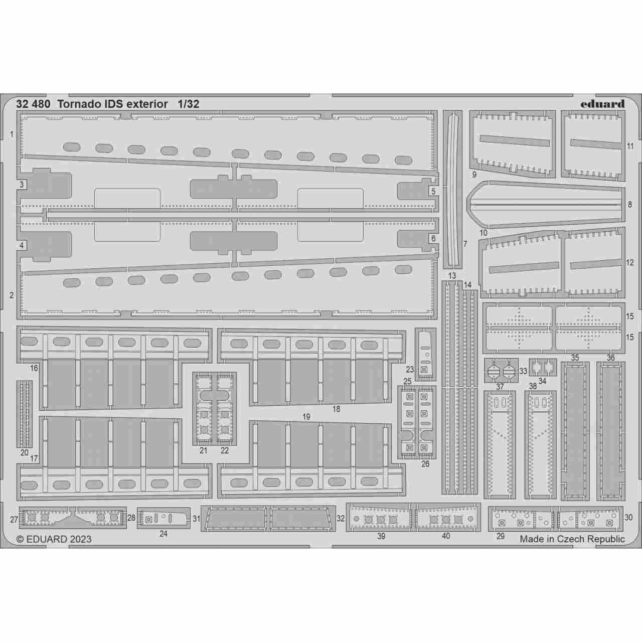 【新製品】32480 1/32 トーネード IDS 外装エッチングパーツ (イタレリ用)