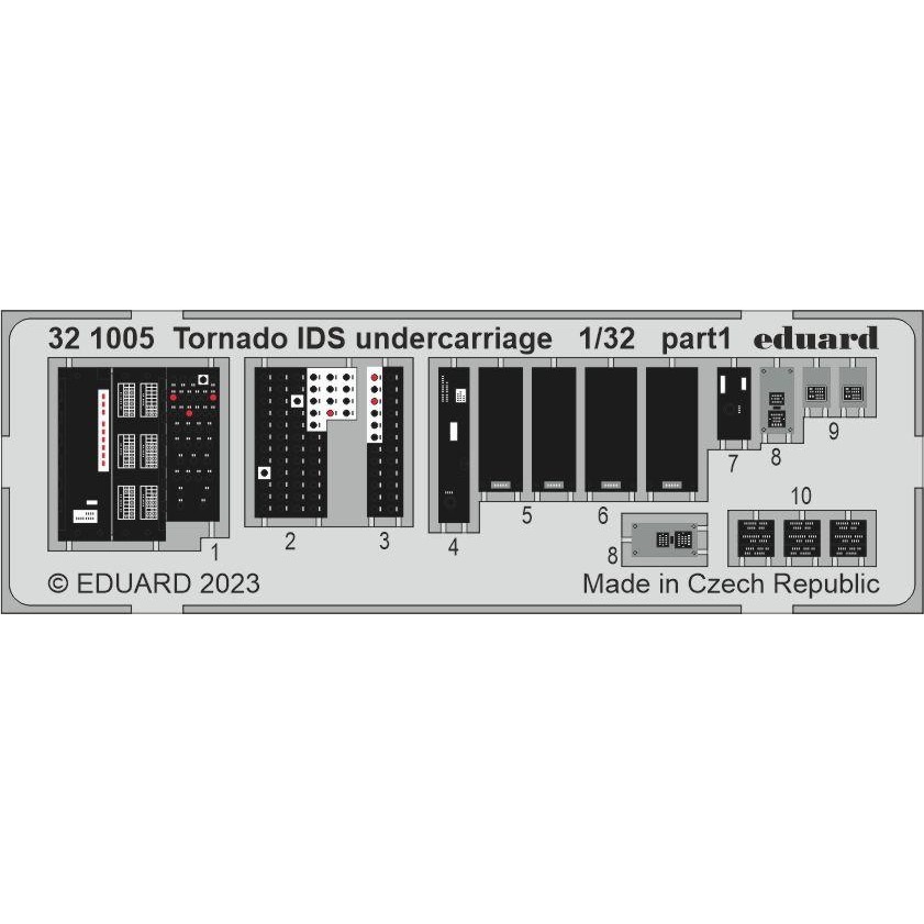 【新製品】321005 塗装済 1/32 トーネード IDS 着陸装置エッチングパーツ (イタレリ用)