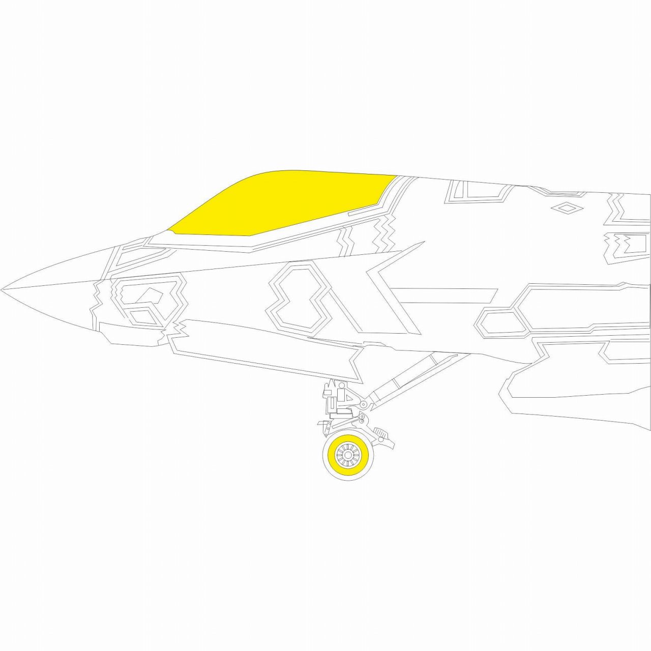 【新製品】EX922 1/48 F-35A ライトニングII ｢Tフェース｣両面塗装マスクシール (タミヤ用)