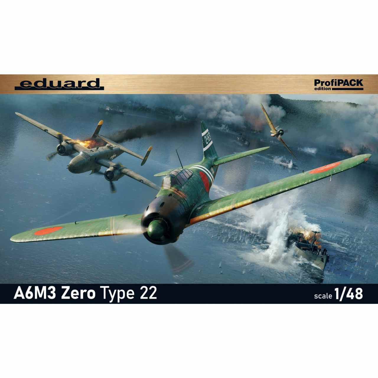 【新製品】82214 1/48 三菱 A6M3 零式艦上戦闘機 二二型/二二型甲 プロフィパック