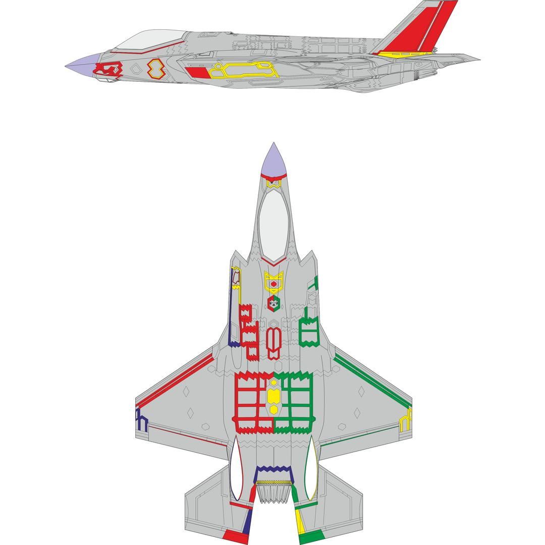【新製品】EX931 1/48 ロッキード・マーティン F-35A ライトニングII RAMコーティング (初期型) 塗装マスクシール(タミヤ用)