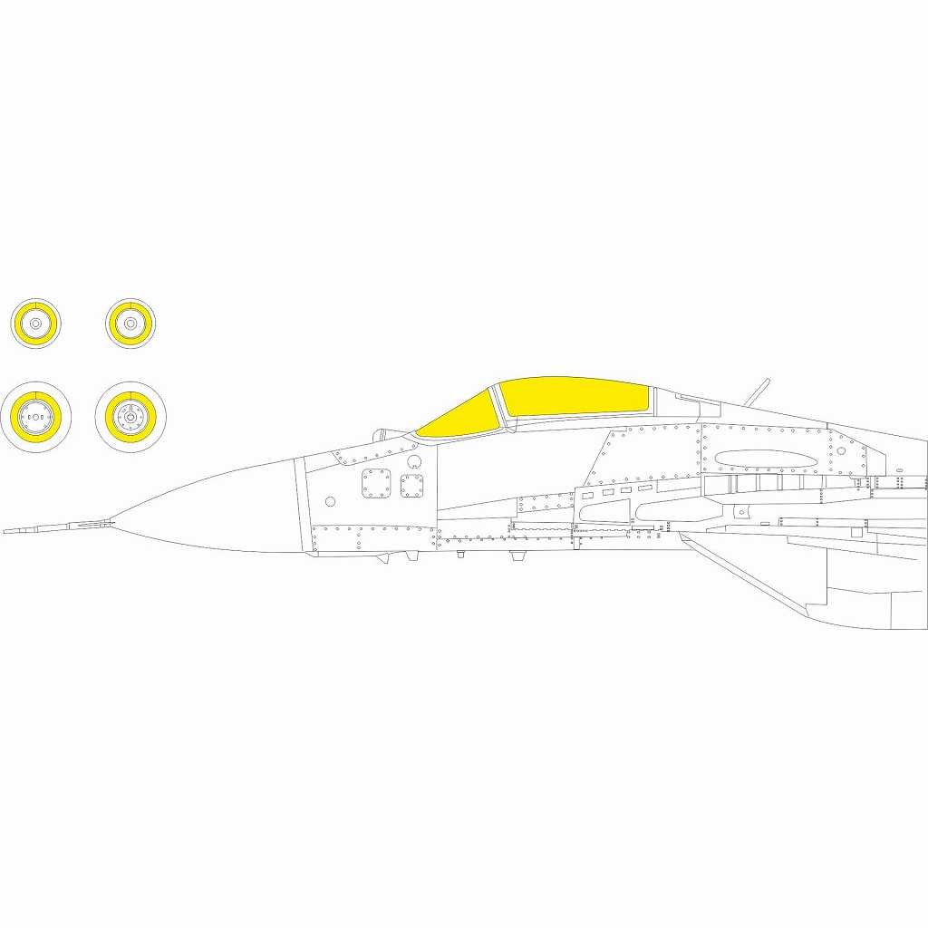 【新製品】CX648 1/72 MiG-29 9-12 塗装マスクシール (グレートウォール用)