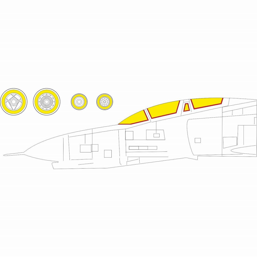 【新製品】EX949 1/48 F-4E 塗装マスクシール (モンモデル用)