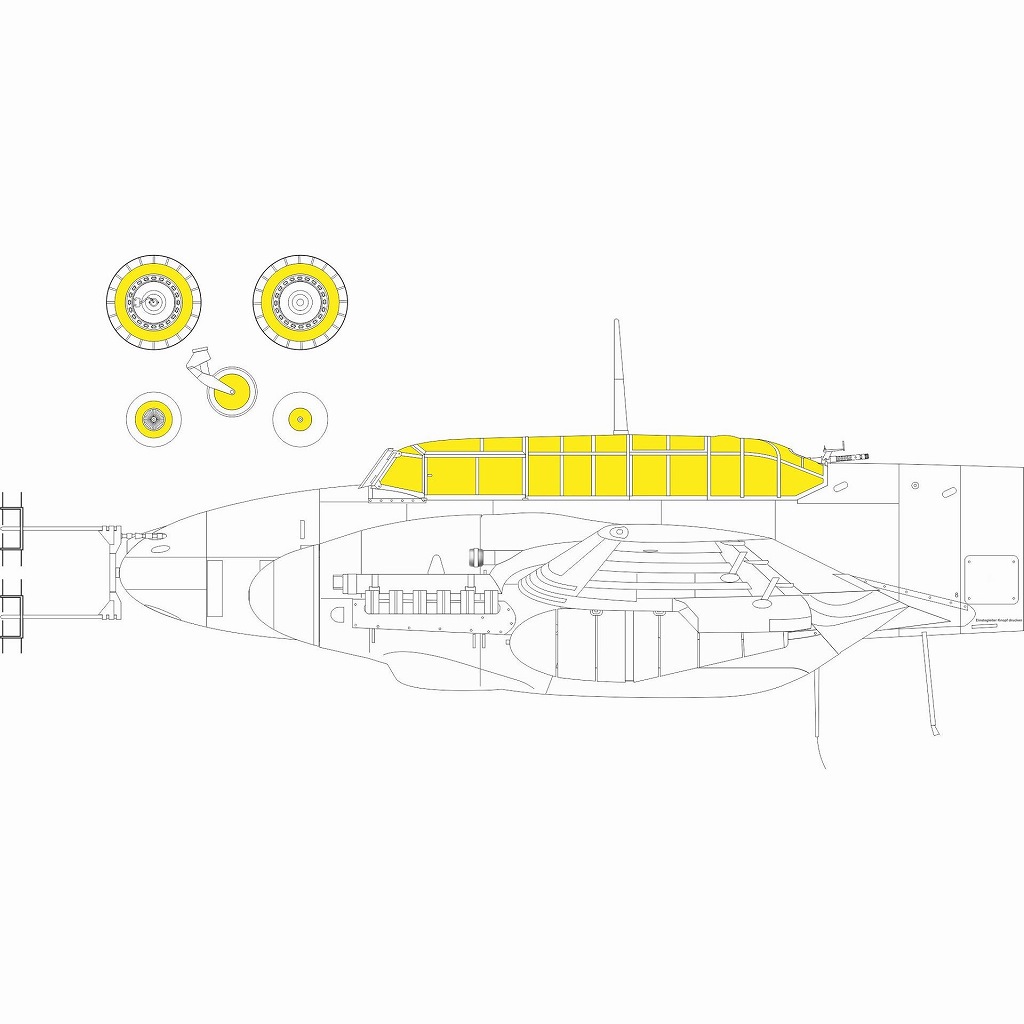 【新製品】EX963 1/48 Bf110G-4 塗装マスクシール (エデュアルド用)