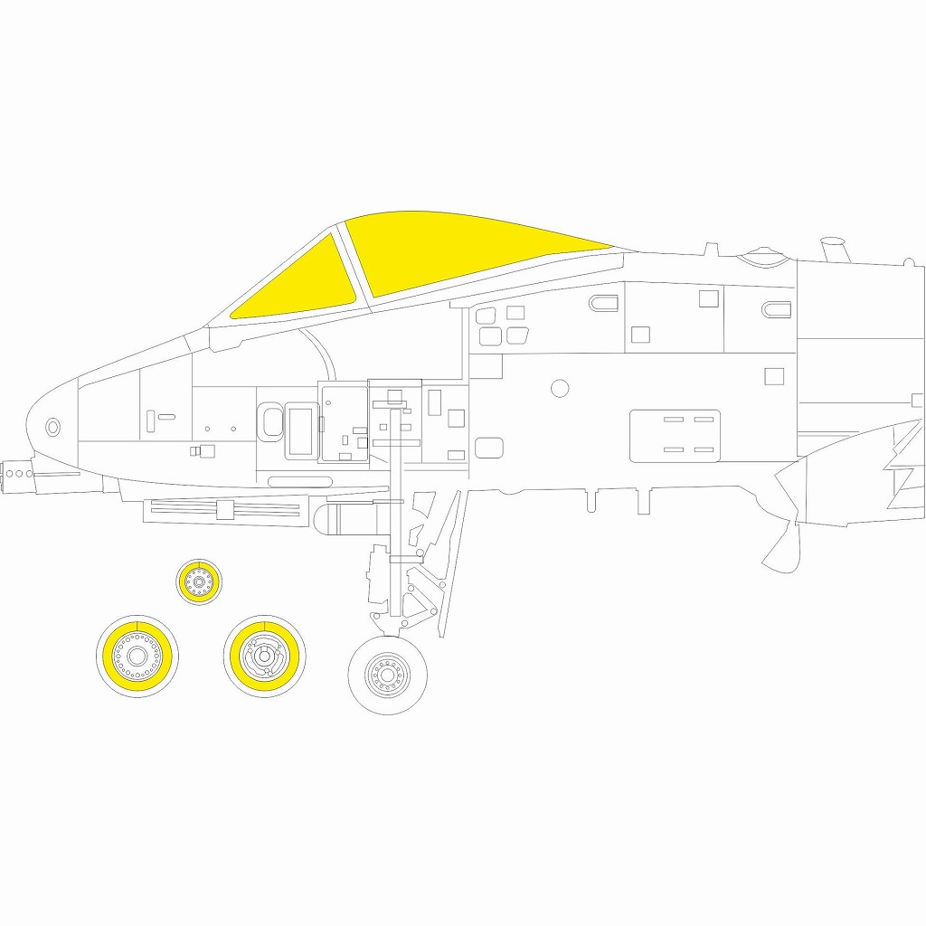 【新製品】EX964 1/48 A-10C ｢Tフェース｣両面塗装マスクシール (アカデミー用)