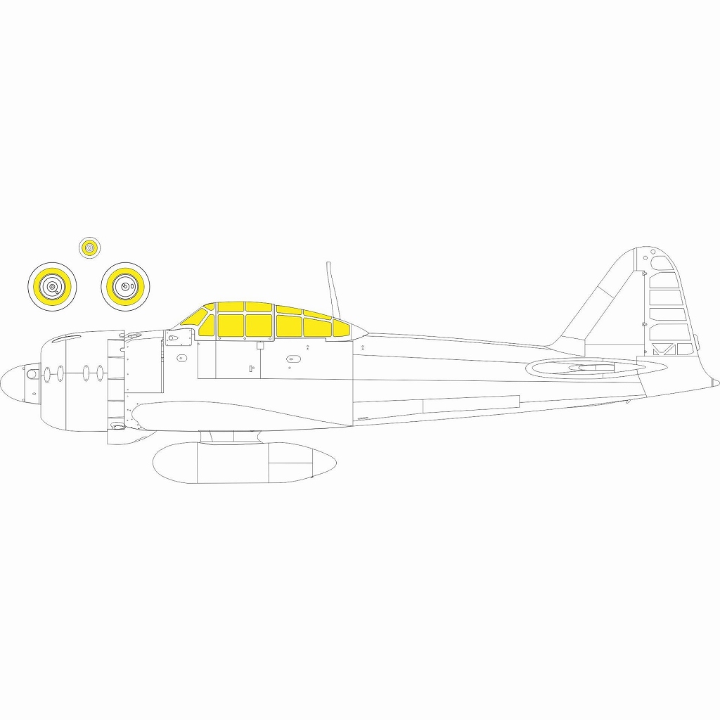 【新製品】EX970 1/48 零式艦上戦闘機三二型 塗装マスクシール (エデュアルド用)