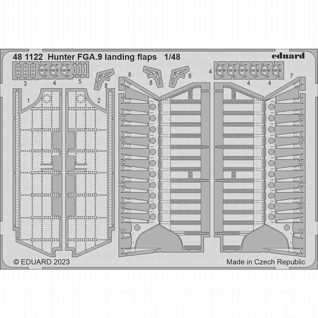 【新製品】481122 1/48 ホーカー ハンター FGA.9 ランディングフラップ (エアフィックス用)