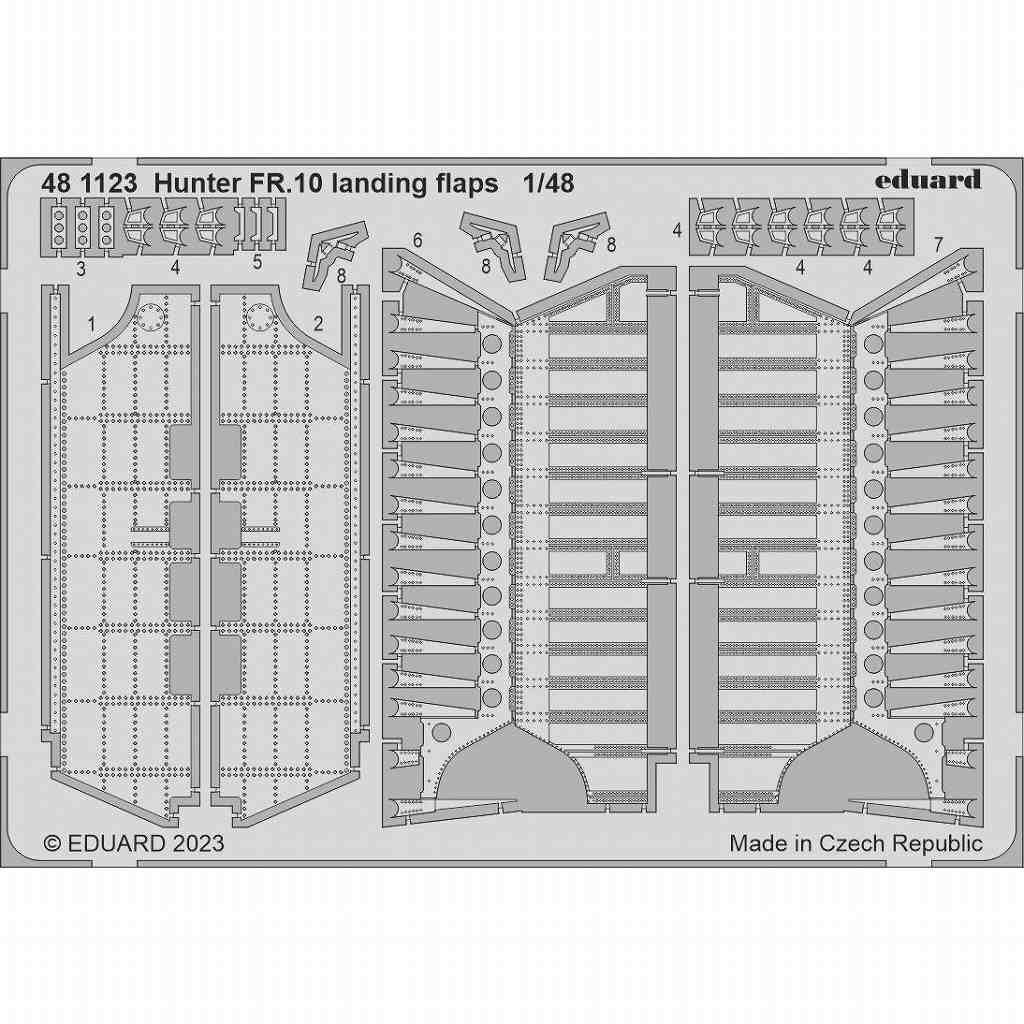 【新製品】481123 1/48 ホーカー ハンター FR.10 ランディングフラップ (エアフィックス用)