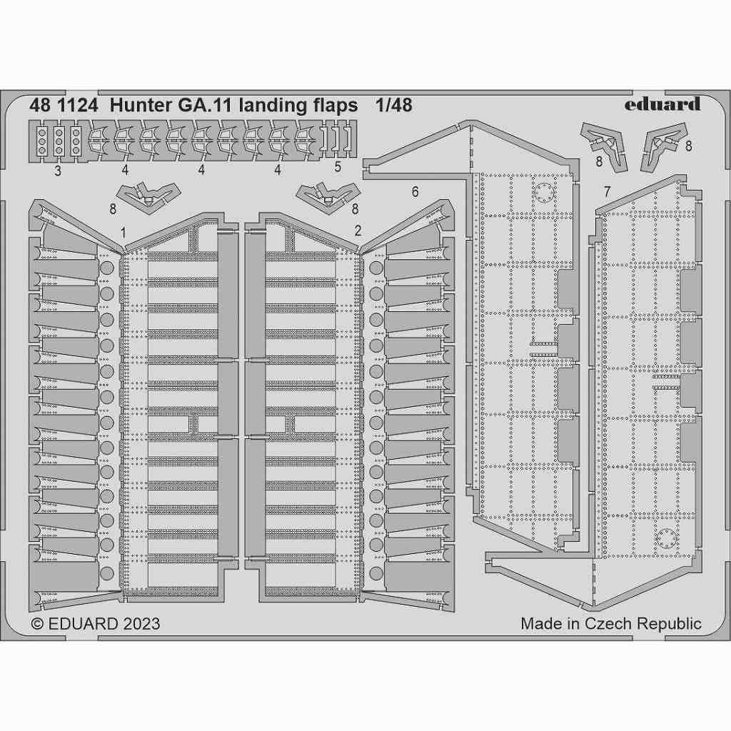 【新製品】481124 1/48 ホーカー ハンター GA.11 ランディングフラップ (エアフィックス用)