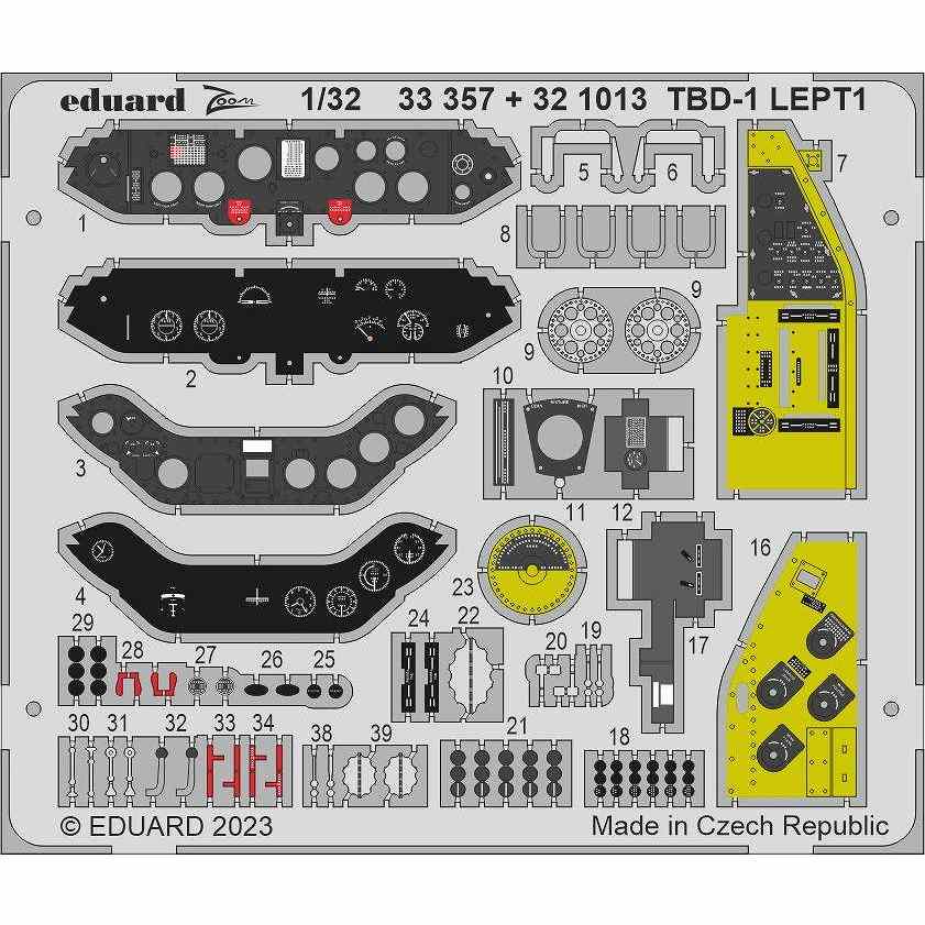 【新製品】321014 塗装済 1/32 MC.202 エッチングパーツ (イタレリ用)