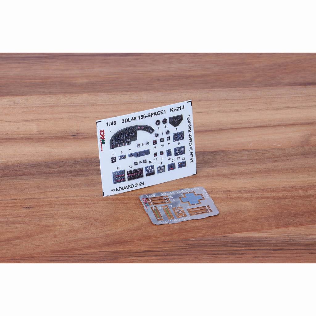 【新製品】3DL48156 1/48 Ki-21-I 九七式重爆撃機「スペース」 内装3Dデカール w/エッチングパーツセット (ICM用)