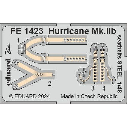 【新製品】FE1423 塗装済 1/48 ハリケーン Mk.IIb シートベルト (ステンレス製)(アルマホビー)