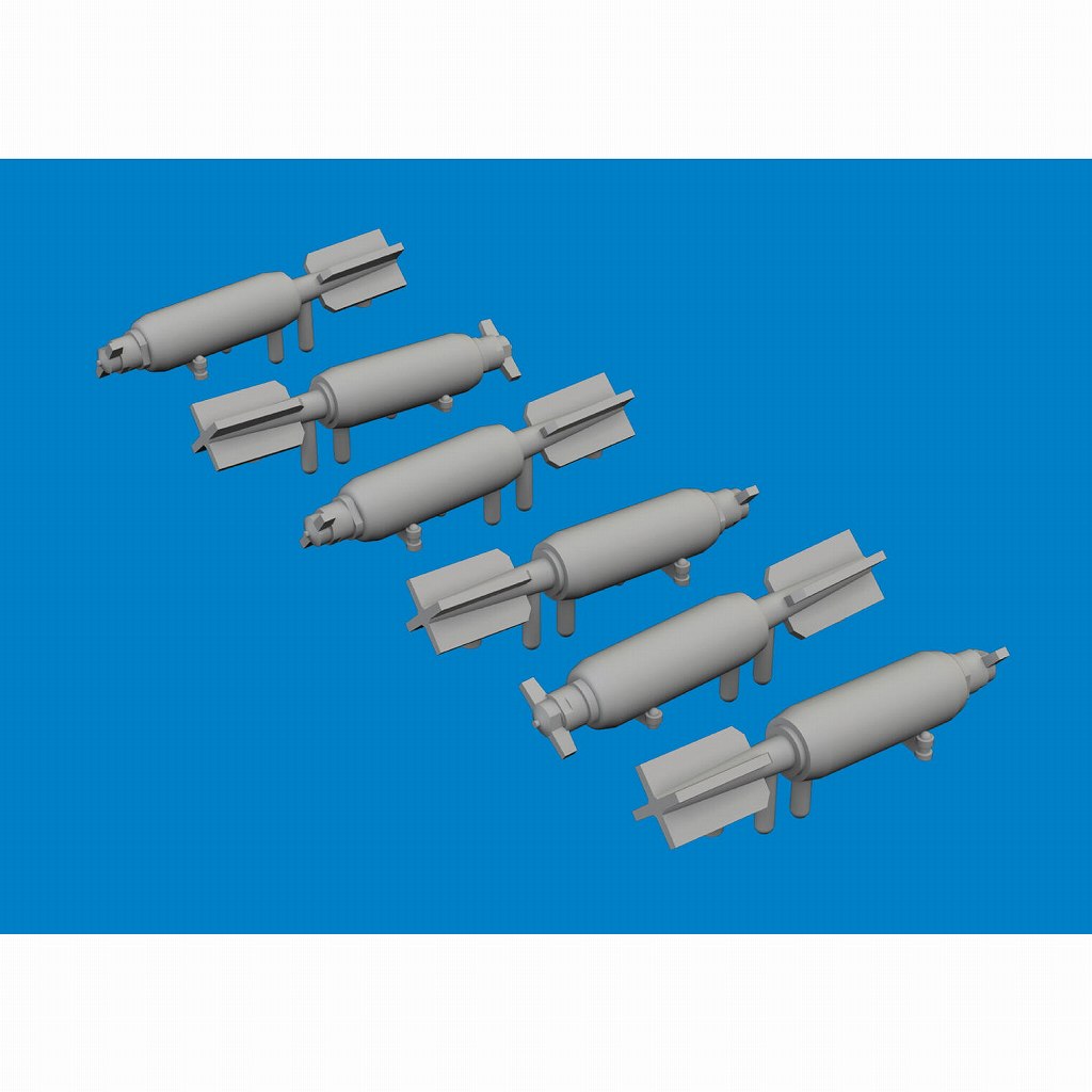 【新製品】ブラッシン6481078 1/48 WWII 米軍 30ポンド破砕爆弾 (P-40用、6個入) (エデュアルド用)
