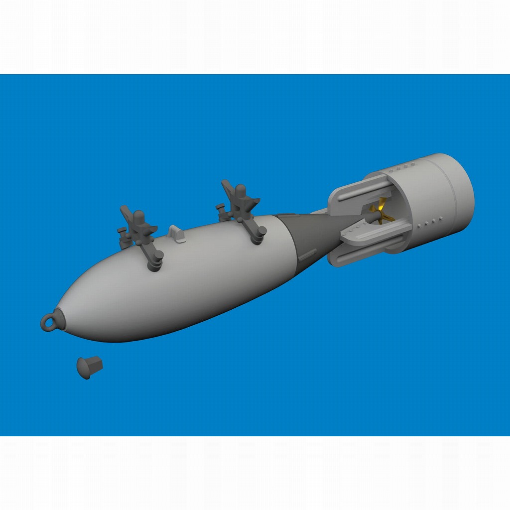 【新製品】ブラッシン6481080 1/48 WWII イギリス軍 500ポンドGP爆弾 (P-40用、1個) (エデュアルド用)