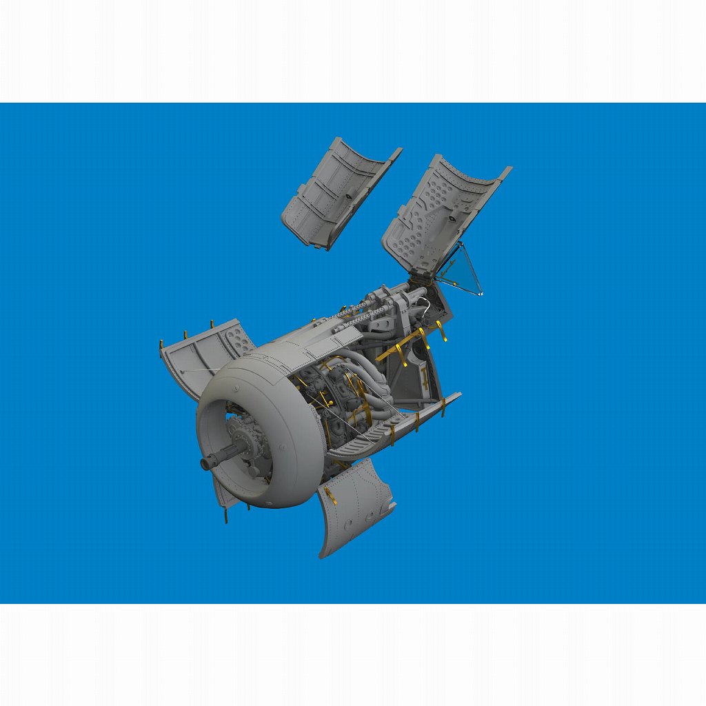 【新製品】ブラッシン6481102 1/48 フォッケウルフ Fw190A-6 エンジン (エデュアルド用)