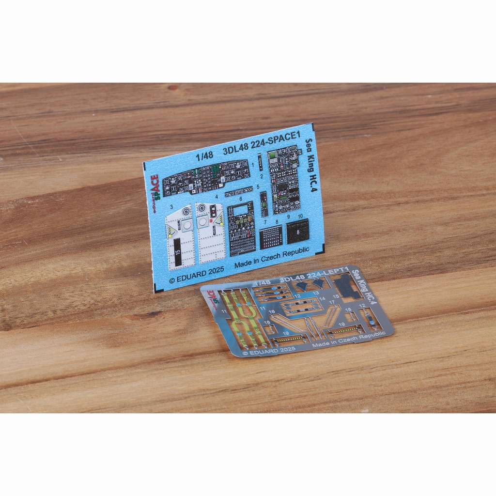 【新製品】3DL48224 1/48 シーキング HC.4 スペース内装3Dデカール w/エッチングパーツセット (エアフィックス用)