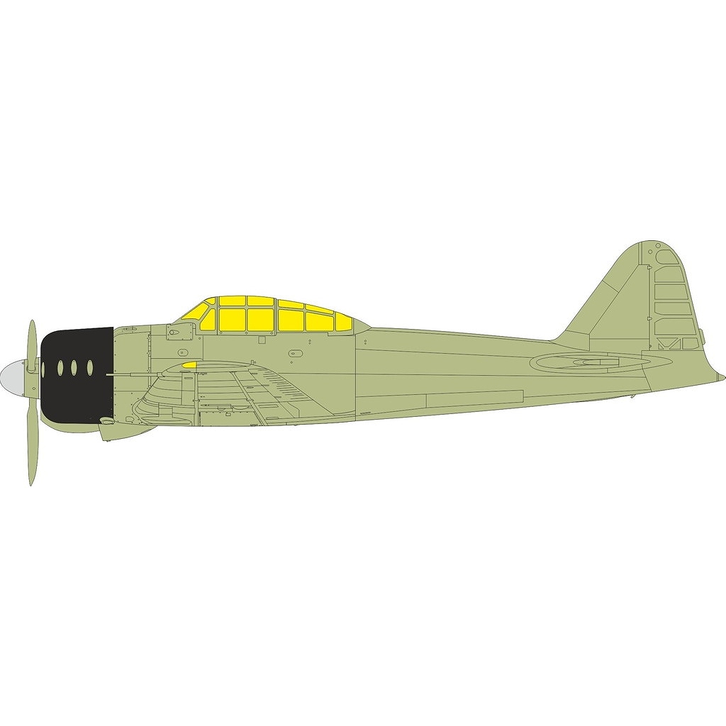 【新製品】JX334 1/32 三菱 零式艦上戦闘機 二一型 ｢Tフェース｣両面塗装マスクシール(タミヤ用)