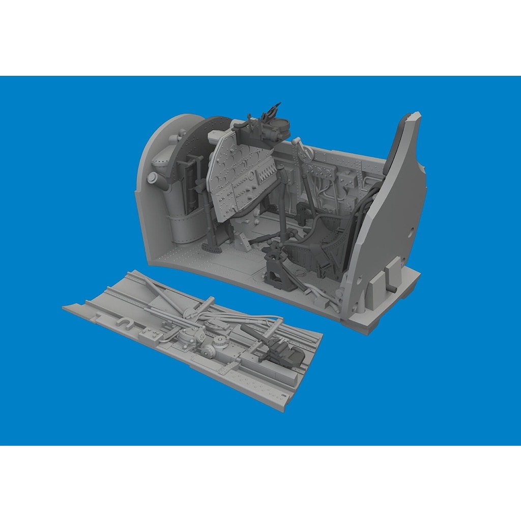 【新製品】ブラッシン6481096 1/48 カーチス P-40E ウォーホーク コクピット (エデュアルド用)