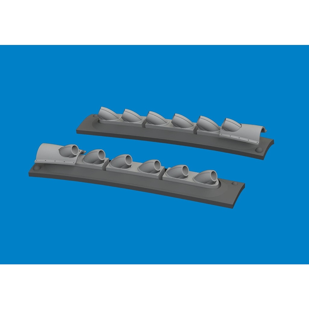 【新製品】ブラッシン6481099 1/48 カーチス P-40 防寒式排気管 (丸形) (エデュアルド用)