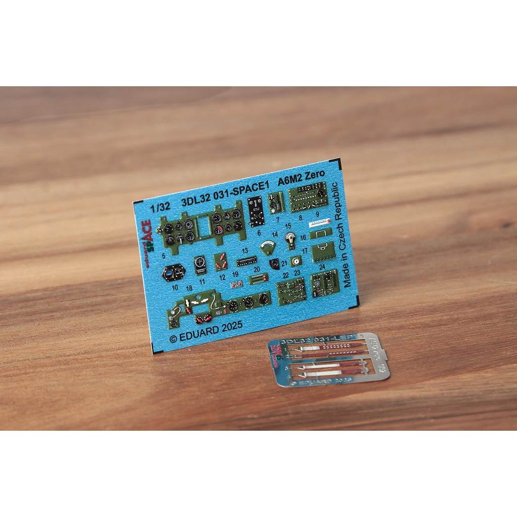 【新製品】3DL32031 1/32 三菱 零式艦上戦闘機 二一型 スペース内装3Dデカール w/エッチングパーツセット (タミヤ用)
