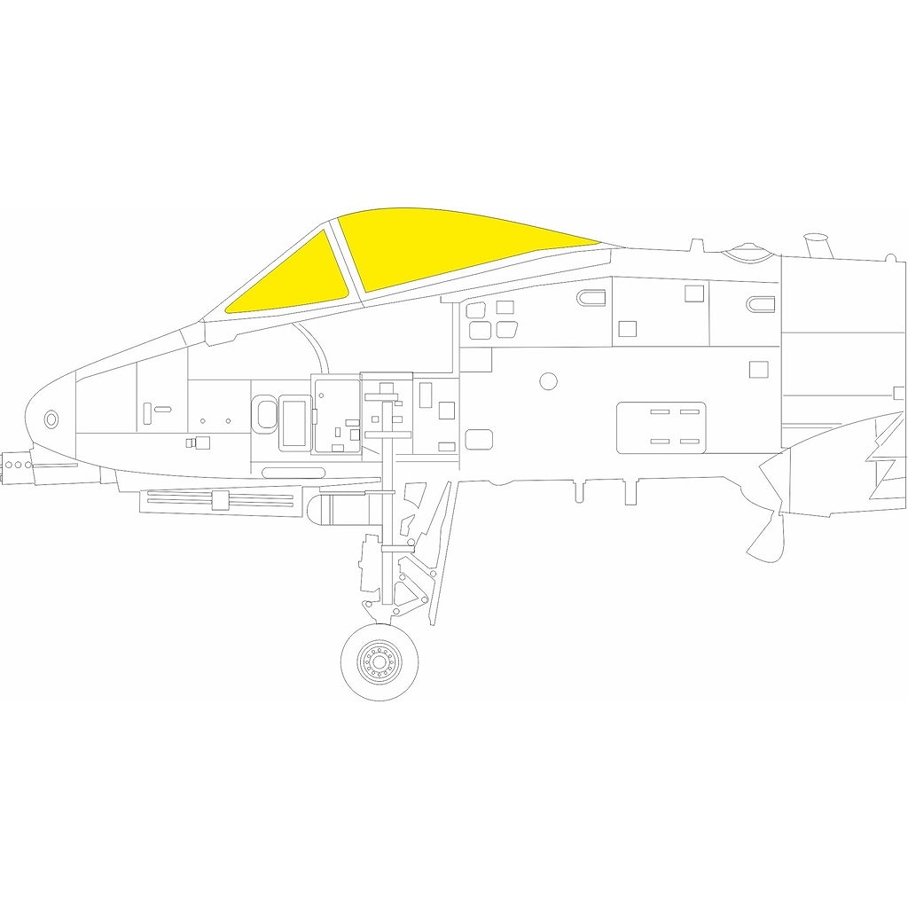 【新製品】CX695 1/72 フェアチャイルド A-10C サンダーボルトII 塗装マスクシール (グレートウォール用)