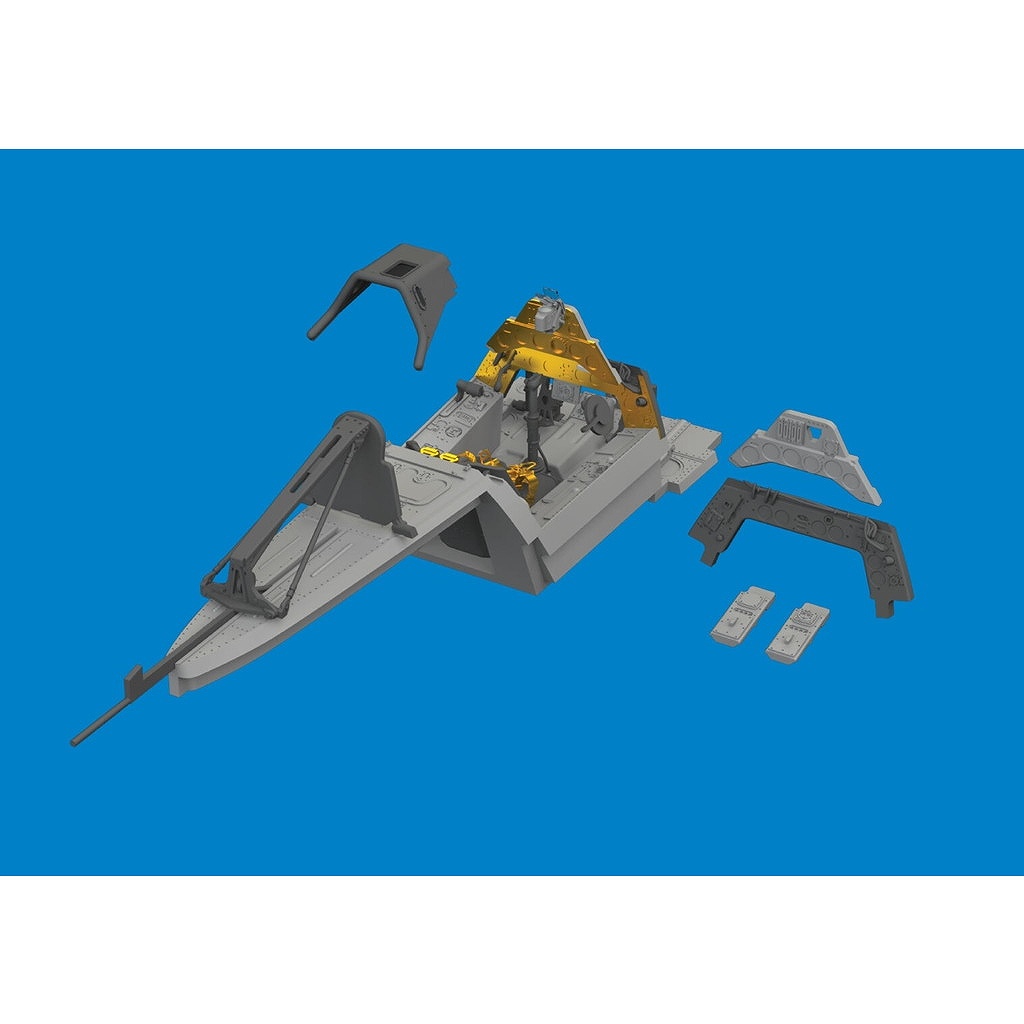 【新製品】ブラッシン6481104 1/48 フォッケウルフ Fw190A-4 コクピット (エデュアルド用)
