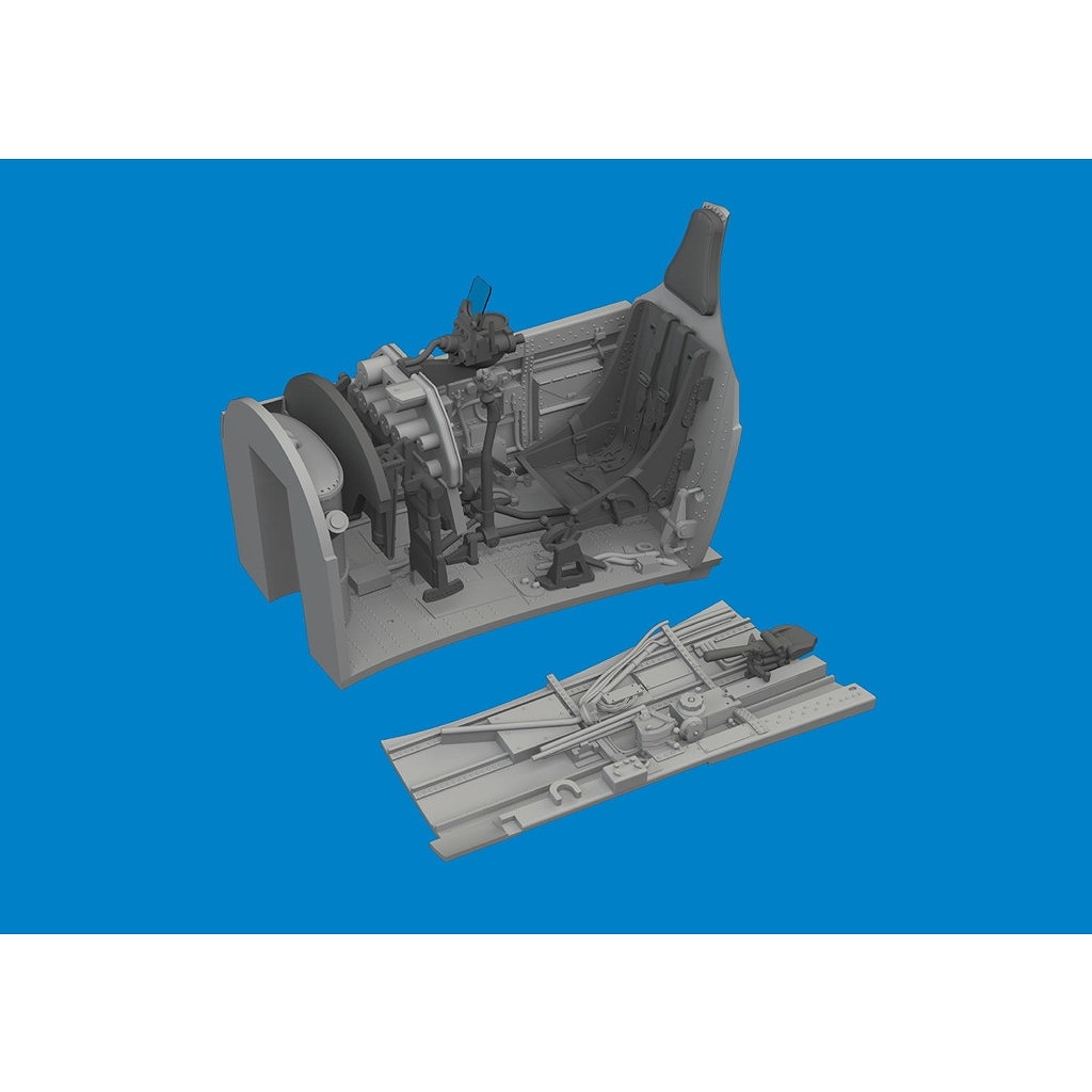 【新製品】ブラッシン6481124 1/48 カーチス P-40E ウォーホーク コクピット w/後期型操縦席 (エデュアルド用)