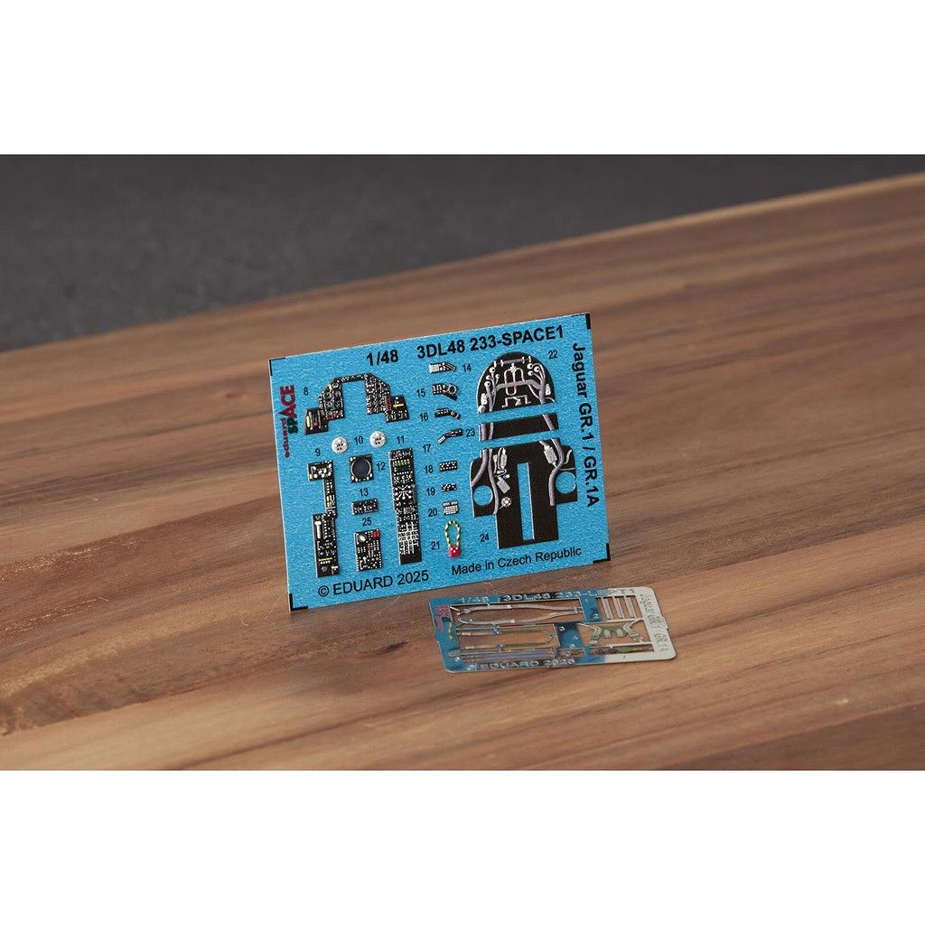 【新製品】3DL48233 1/48 セペキャット ジャギュア GR.1/GR.1A スペース内装3Dデカール w/エッチングパーツセット (エアフィックス用)