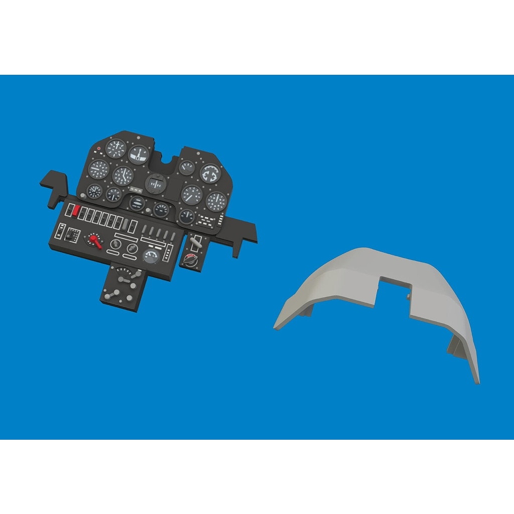 【新製品】ルック644316 1/48 カーチス P-40N ウォーホーク ｢ルック｣ 計器板 (エデュアルド用)