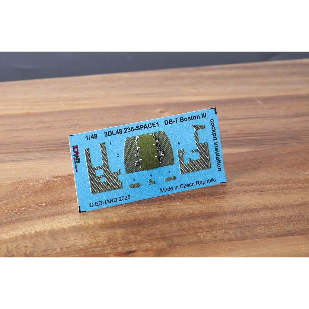 【新製品】3DL48236 1/48 ダグラス DB-7B ボストンIII コクピット断熱・防音材3Dデカール(HKモデル用)
