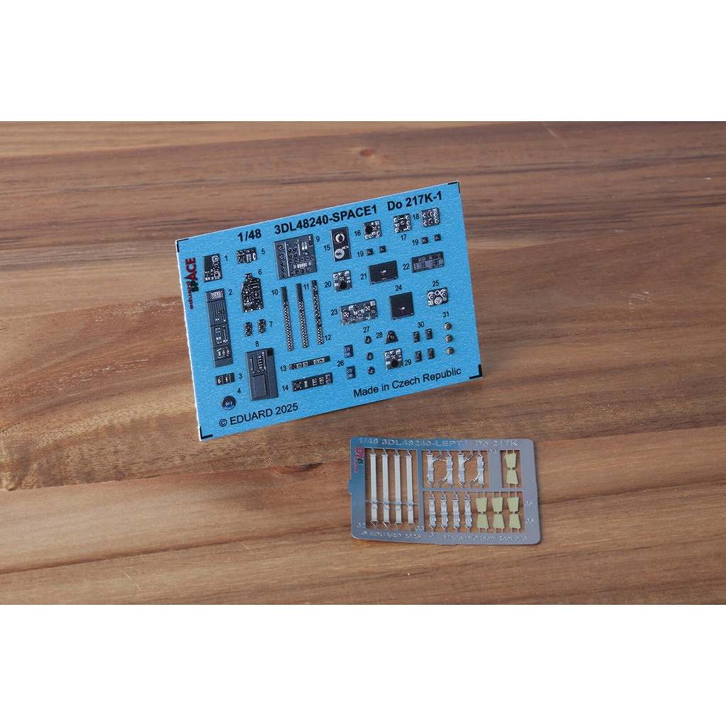 【新製品】3DL48240 1/48 ドルニエ Do217K スペース内装3Dデカールw/エッチングパーツセット (ICM用)