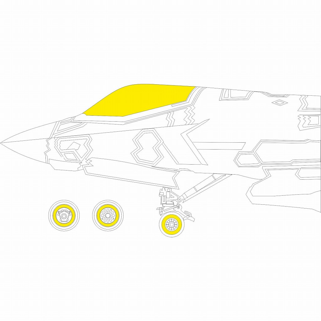 【新製品】CX697 1/72 F-35C ライトニングII 塗装マスクシール (タミヤ用)