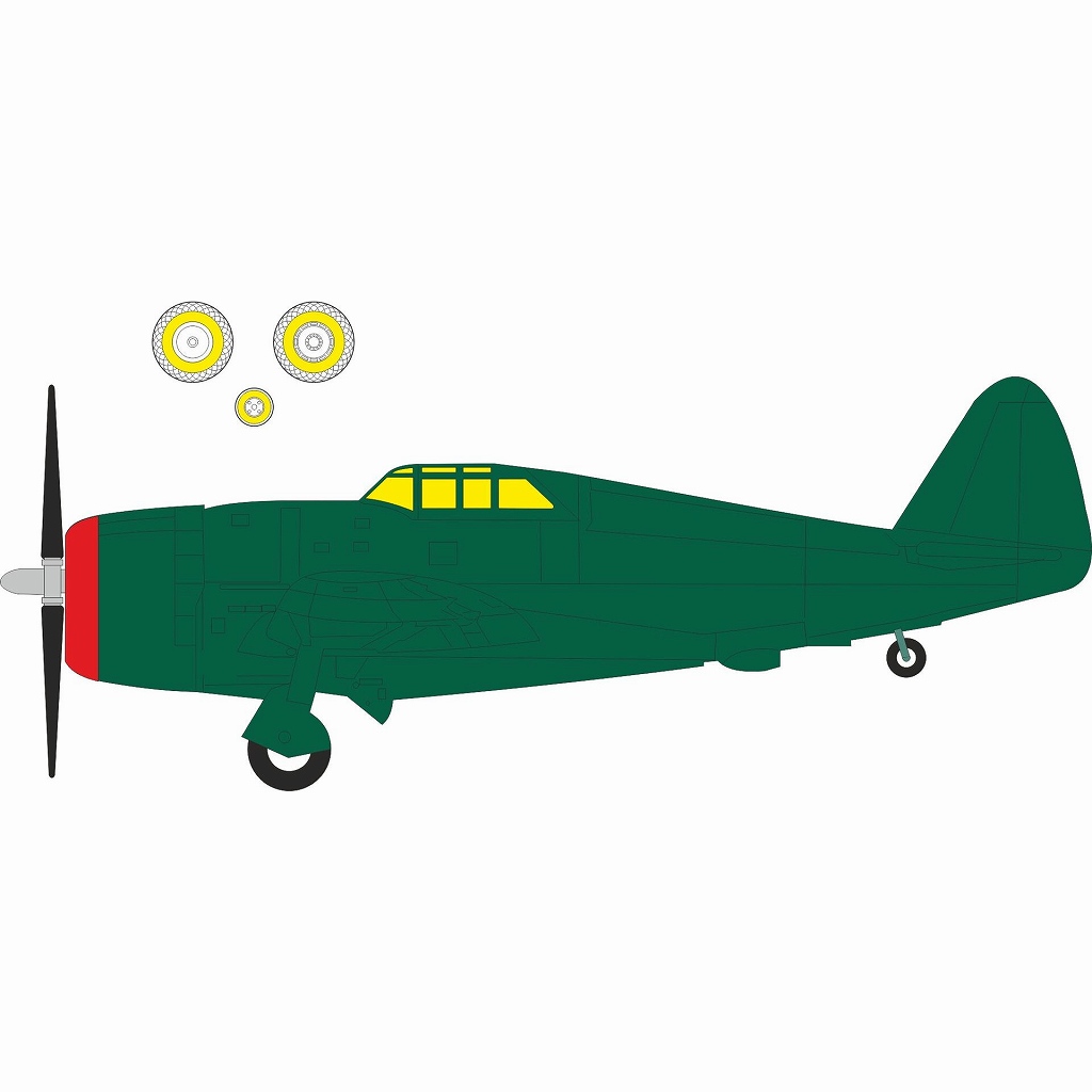 【新製品】EX1143 1/48 P-47D レザーバッグ 塗装マスクシール (ミニアート用)