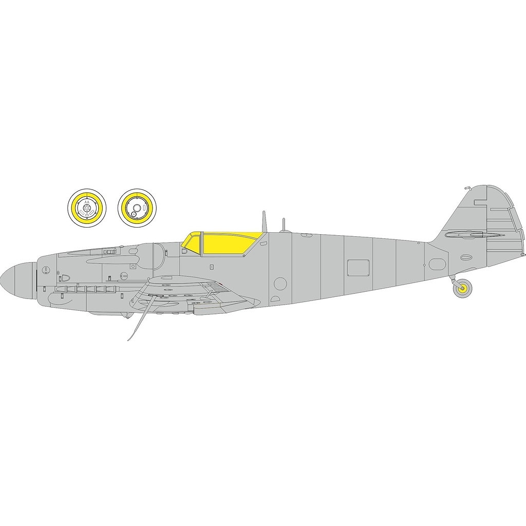 【新製品】EX1145 1/48 アビア S-199 (エルラキャノピー)｢Tフェース｣両面塗装マスクシール (エデュアルド用)